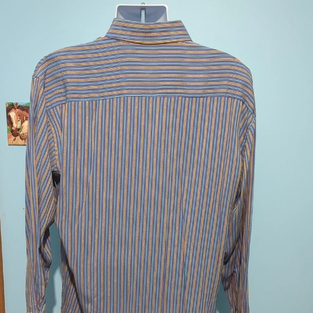 Bugatchi Stylish Multicolor Striped Button-Down Shirt